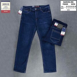 Джинси чоловічі F6504 navy р.32-38 "Baron Jeans" недорого оптом від прямого постачальника