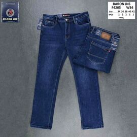 Джинси чоловічі F4205 navy р.34-42 "Baron Jeans" недорого оптом від прямого постачальника