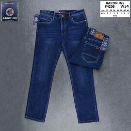 Джинси чоловічі F4206 blue р.32-42 "Baron Jeans" недорого оптом від прямого постачальника
