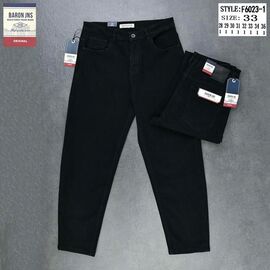Джинси чоловічі F6023-1 black р.28-36 "Baron Jeans" недорого оптом від прямого постачальника