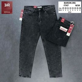 Джинси чоловічі F747 d.grey р.29-38 "Baron Jeans" недорого оптом від прямого постачальника