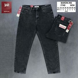 Джинси чоловічі F740 d.grey р.32-42 "Baron Jeans" недорого оптом від прямого постачальника