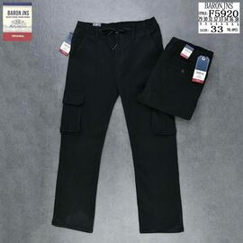 Штани чоловічі F5920 black р.29-38 "Baron Jeans" недорого оптом від прямого постачальника