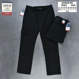 Штани чоловічі F5922 black р.32-42 "Baron Jeans" недорого оптом від прямого постачальника