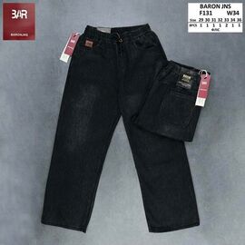 Джинси чоловічі F131 black р.29-36 "Baron Jeans" недорого оптом від прямого постачальника