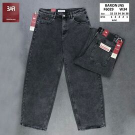 Джинси чоловічі F6029 grey р.32-38 "Baron Jeans" недорого оптом від прямого постачальника
