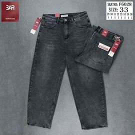 Джинси чоловічі F6028 grey р.32-38 "Baron Jeans" недорого оптом від прямого постачальника