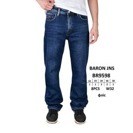 Джинси чоловічі 9598 navy р.32-38 "Baron Jeans" недорого оптом від прямого постачальника