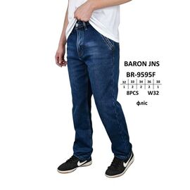 Джинси чоловічі 9595 navy р.32-38 "Baron Jeans" недорого оптом від прямого постачальника