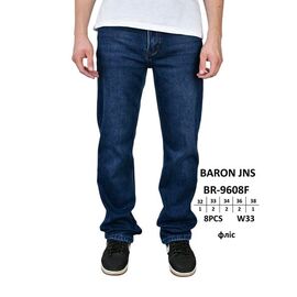 Джинси чоловічі 9608 navy р.32-38 "Baron Jeans" недорого оптом від прямого постачальника