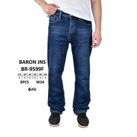 Джинси чоловічі 9599 navy р.32-40 "Baron Jeans" недорого оптом від прямого постачальника