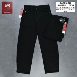 Джинси чоловічі F8839-1 black р.29-36 "Baron Jeans" недорого оптом від прямого постачальника