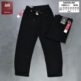 Джинси чоловічі F8851-2 black р.29-36 "Baron Jeans" недорого оптом від прямого постачальника