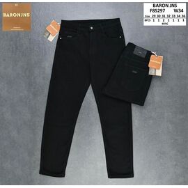 Джинси чоловічі F85297 black р.29-36 "Baron Jeans" недорого оптом від прямого постачальника