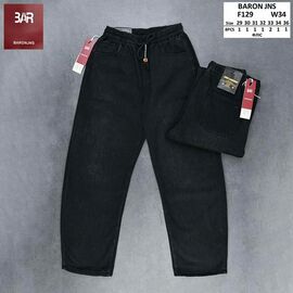 Джинси чоловічі F129 black р.29-36 "Baron Jeans" недорого оптом від прямого постачальника