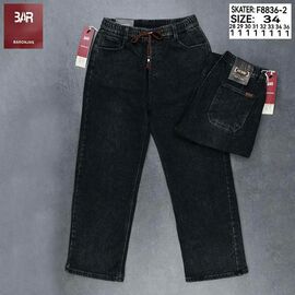 Джинси чоловічі F8836-2 black р.28-36 "Baron Jeans" недорого оптом від прямого постачальника