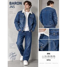 Куртка чоловіча зимова 896 blue р.L-4XL "Baron Jeans" недорого оптом від прямого постачальника