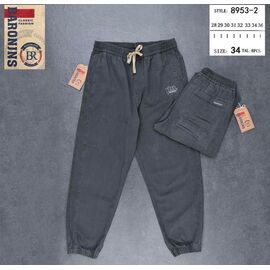 Штани чоловічі утеплені 8953-2 grey р.28-36 "Baron Jeans" недорого оптом від прямого постачальника