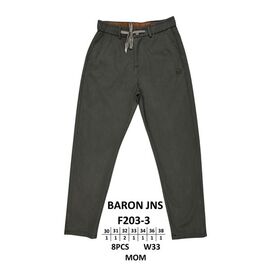 Штани чоловічі утеплені 203-3 khaki р.30-38 "Baron Jeans" недорого оптом від прямого постачальника