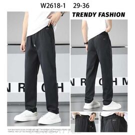 Штани чоловічі утеплені W2618-1 black р.29-36 "Baron Jeans" недорого оптом від прямого постачальника
