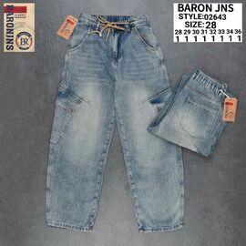 Джинси чоловічі 02643 blue р.28-36 "Baron Jeans" недорого оптом від прямого постачальника
