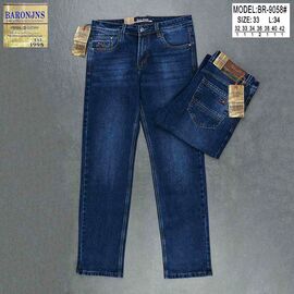 Джинси чоловічі 9058 blue р.32-42 "Baron Jeans" недорого оптом від прямого постачальника