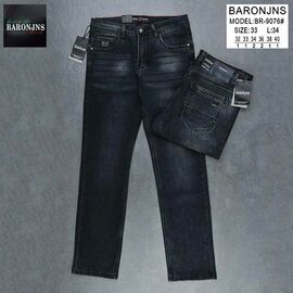 Джинси чоловічі 9076 grey р.32-40 "Baron Jeans" недорого оптом від прямого постачальника