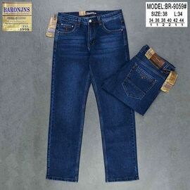 Джинси чоловічі 9059 blue р.34-44 "Baron Jeans" недорого оптом від прямого постачальника