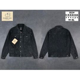Куртка чоловіча 852 grey р.XL-6XL "Baron Jeans" недорого оптом від прямого постачальника