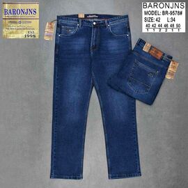 Джинси чоловічі 9579 blue р.40-50 "Baron Jeans" недорого оптом від прямого постачальника