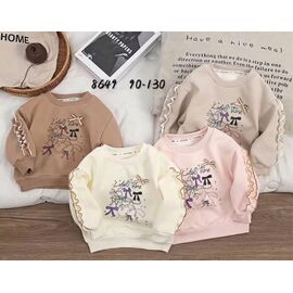Фотография Свитер детский на девочку 8649 beige р.1-5 "Фунтик" недорого оптом от прямого поставщика
