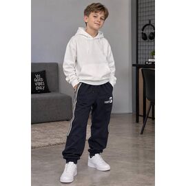 Фотография Штаны детские спортивные зимние на мальчика 88150 navy р.146-170 "Delfinka" недорого оптом от прямого поставщика