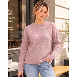 Фотография Свитер женский 25517 pink р.48-52 "Elena&Vika" недорого оптом от прямого поставщика