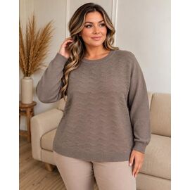 Фотография Свитер женский 25518 beige р.52-56 "Elena&Vika" недорого оптом от прямого поставщика