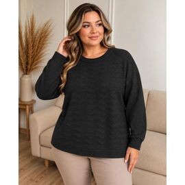Фотография Свитер женский 25518 black р.52-56 "Elena&Vika" недорого оптом от прямого поставщика