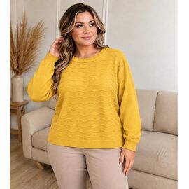 Фотография Свитер женский 25518 yellow р.52-56 "PULSE" недорого оптом от прямого поставщика