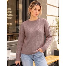 Фотография Свитер женский 25517 beige р.48-52 "PULSE" недорого оптом от прямого поставщика