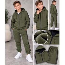 Фотография Костюм детский спортивный тёплый на мальчика FK1259 green р.134-158 "Fili kids" недорого оптом от прямого поставщика