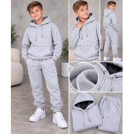Фотография Костюм детский спортивный тёплый на мальчика FK1263 grey р.110-134 "Fili kids" недорого оптом от прямого поставщика