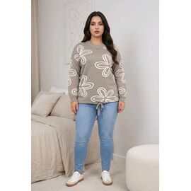 Светр жіночий 25507 beige р.48-52 "Kosta" недорого оптом від прямого постачальника