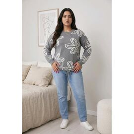 Светр жіночий 25507 grey р.48-52 "Kosta" недорого оптом від прямого постачальника