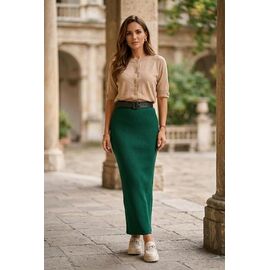 Фотография Юбка женская 2561-90 green р.46-50 "Kosta" недорого оптом от прямого поставщика