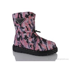 Фотография Дутики женские утепленные зима M3(5909)-10 pink (8 пар р.36-41) "DINO ALBAT" недорого оптом от прямого поставщика