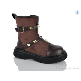 Черевики жіночі стильні Весна/осінь 197-72 brown (8 пар р.36-41) "DINO ALBAT" недорого оптом від прямого постачальника