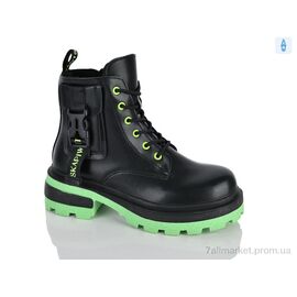 Черевики жіночі стильні Весна/осінь 197-36 black-green (8 пар р.36-41) "DINO ALBAT" недорого оптом від прямого постачальника