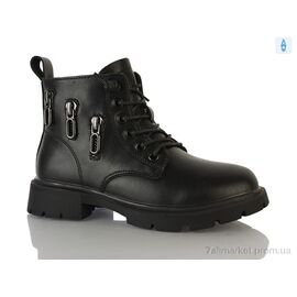 Черевики дитячі зручні Весна/осінь Y109(7608) black (6 пар р.31-36) "DINO ALBAT" недорого оптом від прямого постачальника