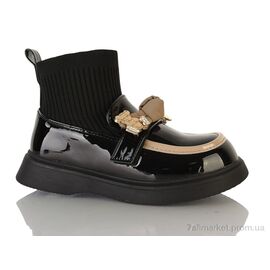 Черевики дитячі зручні Весна/осінь Y159(2107B) black (6 пар р.32-37) "DINO ALBAT" недорого оптом від прямого постачальника