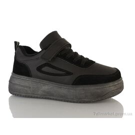 Кросівки дитячі модні Весна/осінь 150-37 black (8 пар р.32-37) "DINO ALBAT" недорого оптом від прямого постачальника