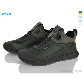 Фотография Кроссовки мужские модные Весна/осень Paolla sport 10-5713 термо хакі (8 пар р.40-45) "Lvovbaza" недорого оптом от прямого поставщика