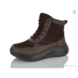 Черевики жіночі стильні Весна/осінь D55-2 brown (8 пар р.36-41) "RUNMAX" недорого оптом від прямого постачальника